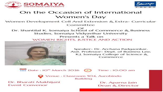 International Women's Day : Talk on 