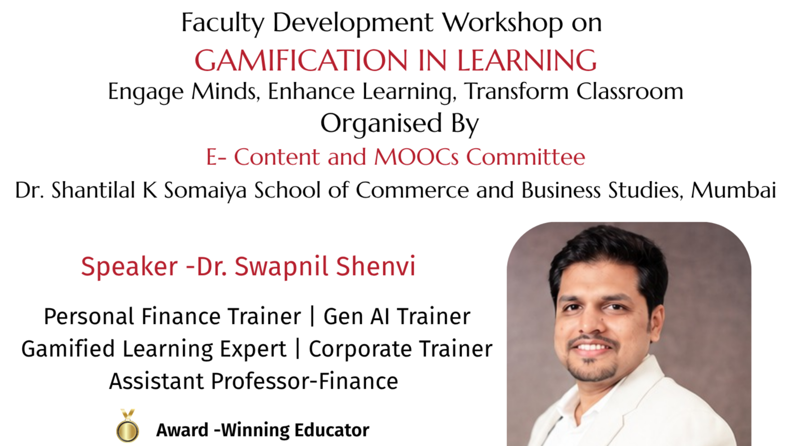 Faculty Development Workshop on 