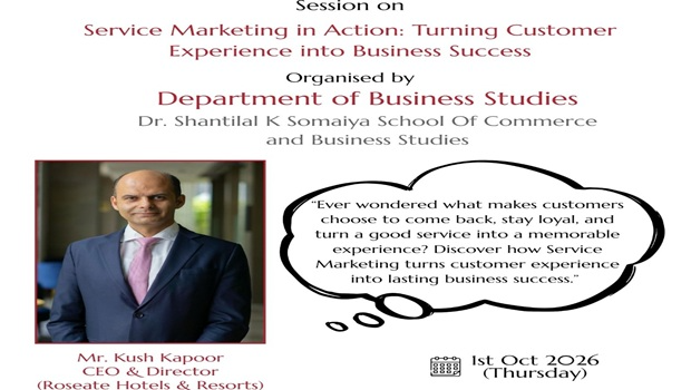 Session on Service Marketing in Action: Turning Customer Experience into Business Success